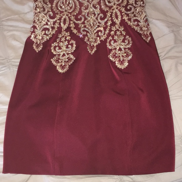 Jovani Halter Bejeweled Dress - Picture 4 of 6